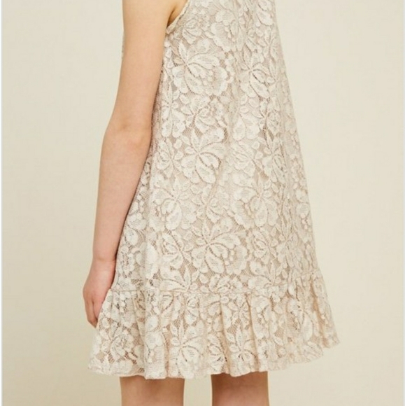 Lace Ruffle Hem Swing Dress - Picture 6 of 8